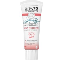 Lavera Basis Sensitive - Pasta dla dzieci bez fluoru truskawkowo malinowa 75 ml 