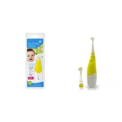 -Zestaw Brush Baby Szczoteczka soniczna 0-3 oraz pasta do zębów 0-2 + Kalendarz