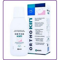 OrthoKIN - Miętowy płyn do codziennej higieny jamy ustnej dla osób noszących aparat ortodontyczny 500ml 