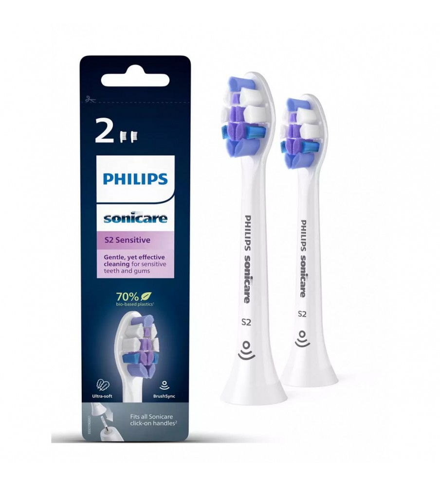 Końcówki do szczoteczki Sonicznej Philips Sonicare Sensitive HX6052/10  (2szt.)