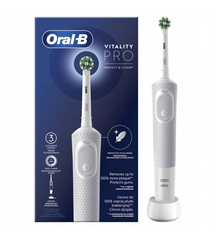 Szczoteczka Oral-B Vitality PRO D103 White Cross Action