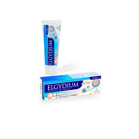 ELGYDIUM Junior - Pasta do zębów o smaku gumy do żucia dla dzieci w wieku 7 – 12 lat